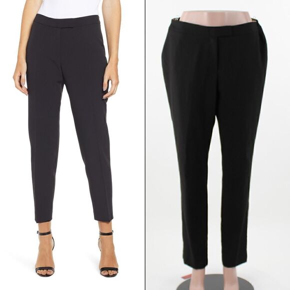 Anne Klein Cropped Straight-Leg Pants Anne Black - Picture 1 of 5